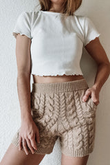 Cozycableshorts by annkathrinknits  - wool package