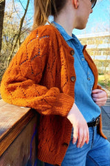 Leaf Cardigan by The Knit Stitch - wool package
