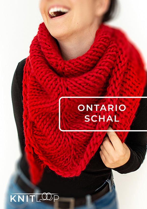 Ontario Schal Strickanleitung