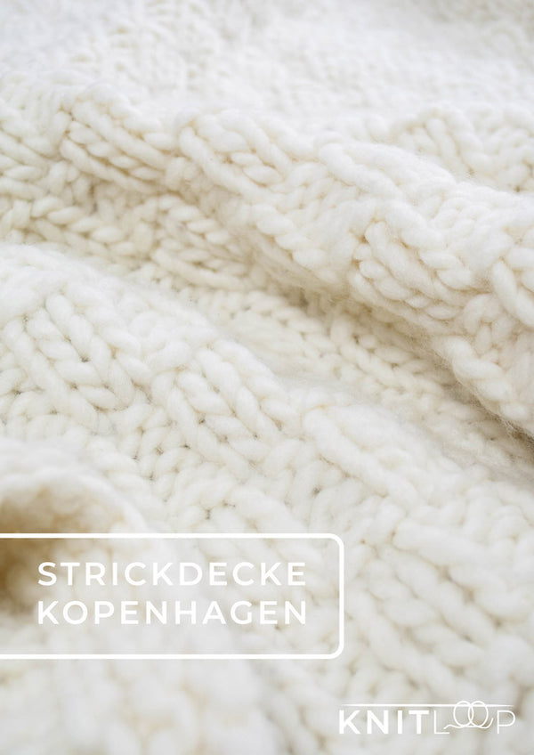 Strickanleitung Strickdecke Kopenhagen